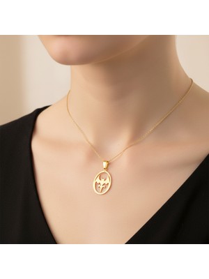 TabiTela 14 ayar altın kolye ucu Batman GM9180 1 gr