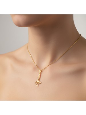 Tabitela 8 Ayar Altın Kolye Ucu Tüfek GM8990 0.5 gr