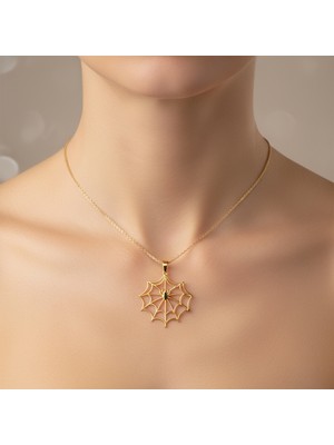 TabiTela 14 ayar altın kolye ucu örümcek GM9017 1 gr