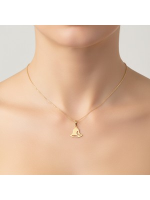 TabiTela 14 ayar altın kolye ucu zil GM8870 1 gr