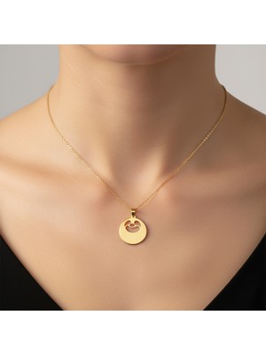 TabiTela 8 ayar altın kolye ucu tembel GM8056 1 gr