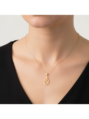 Tabitela 8 Ayar Altın Kolye Ucu Su   GM8428 0.5 gr