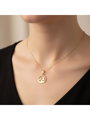 Tabitela 8 Ayar Altın Kolye Ucu Kamp GM8949 1 gr