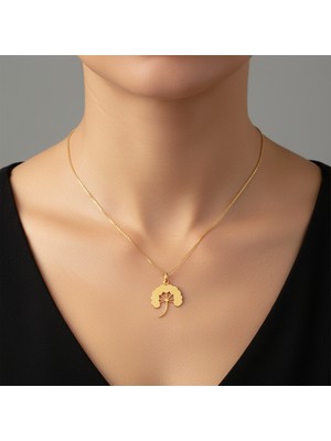 TabiTela 8 ayar altın kolye ucu karahindiba GM8822 0.5 gr