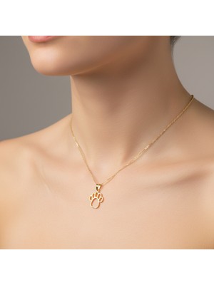 Tabitela 8 Ayar Altın Kolye Ucu Pati   GM7913 1 gr