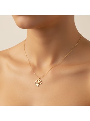 TabiTela 14 ayar altın kolye ucu deniz borusu kabuğu   GM8327 0.5 gr