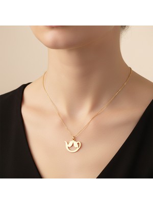 TabiTela 8 ayar altın kolye ucu Çaydanlık GM9121 0.5 gr