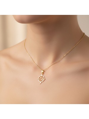 TabiTela 14 ayar altın kolye ucu güneş GM8151 0.5 gr