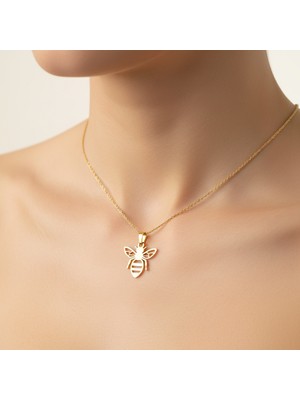 Tabitela 8 Ayar Altın Kolye Ucu Arı GM8808 1 gr