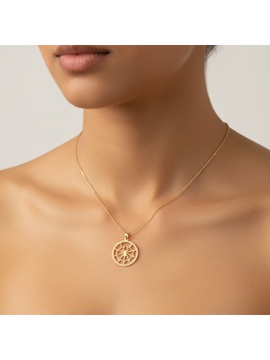 TabiTela 8 ayar altın kolye ucu örümcek GM9016 1 gr