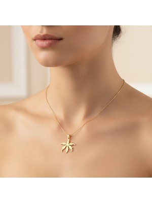 TabiTela 14 ayar altın kolye ucu ot yaprağı GM9133 1 gr