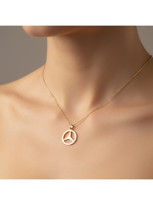 TabiTela 8 ayar altın kolye ucu Benz GM9143 1 gr