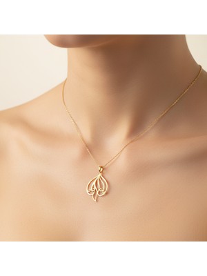 TabiTela 8 ayar altın kolye ucu gökkuşağı GM8768 0.5 gr