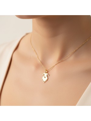 TabiTela 8 ayar altın kolye ucu koyun   GM8000 0.5 gr