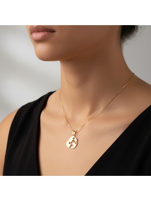 TabiTela 14 ayar altın kolye ucu kaya   GM7926 0.5 gr