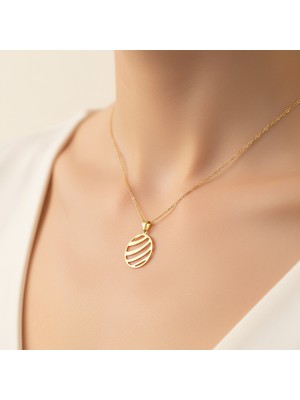 TabiTela 14 ayar altın kolye ucu top GM8865 0.5 gr