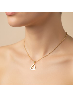 TabiTela 14 ayar altın kolye ucu üçgen   GM8318 1 gr