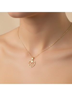 TabiTela 8 ayar altın kolye ucu örümcek GM9021 1 gr