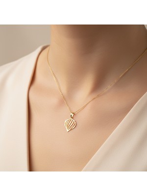 TabiTela 8 ayar altın kolye ucu deniz kabuğu   GM8018 0.5 gr