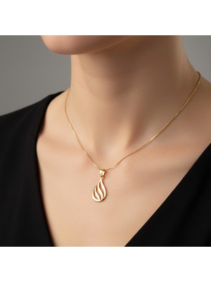 TabiTela 8 ayar altın kolye ucu su   GM8430 1 gr