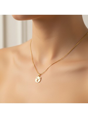 TabiTela 8 ayar altın kolye ucu kaplan   GM8248 1 gr