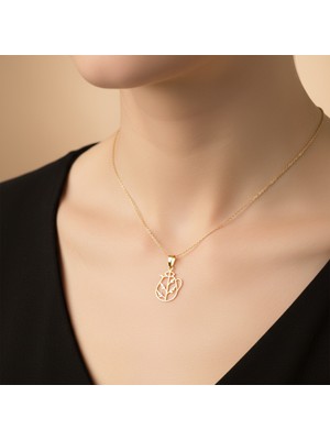 TabiTela 8 ayar altın kolye ucu Çaydanlık GM9105 0.5 gr