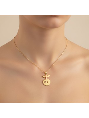 TabiTela 14 ayar altın kolye ucu kiraz GM8602 0.5 gr