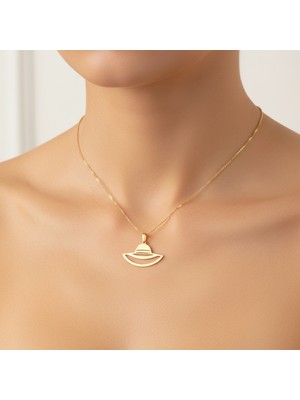 TabiTela 8 ayar altın kolye ucu şapka GM8658 1 gr