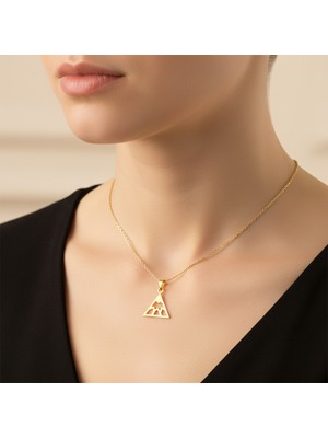 TabiTela 8 ayar altın kolye ucu dağ GM7574 0.5 gr