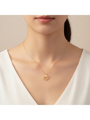 TabiTela 8 ayar altın kolye ucu Çaydanlık GM9104 0.5 gr