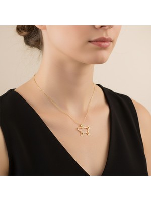 TabiTela 14 ayar altın kolye ucu domuz GM9195 1 gr