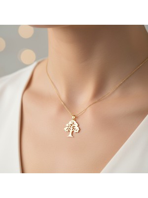 Tabitela 8 Ayar Altın Kolye Ucu Ağaç GM8294 1 gr