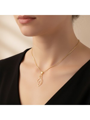 Tabitela 8 Ayar Altın Kolye Ucu Tek Boynuzlu At   GM8398 1 gr