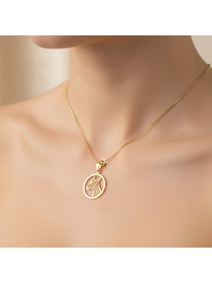 Tabitela 8 Ayar Altın Kolye Ucu Zebra GM8591 1 gr