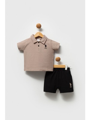 U.S. Polo Assn Erkek Bebek Sarı Takım