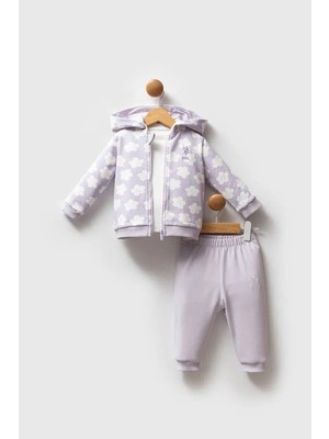 U.s Polo Kız Bebek 3'lü Takım 6-36 Ay Lila