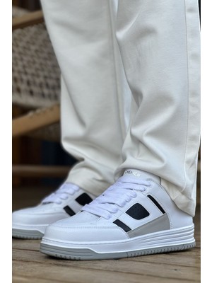 Avax Premium Kalite Erkek Sneaker Beyaz Siyah