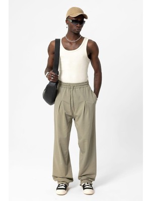 Vamos Basic Baggy Eşofman alt Haki