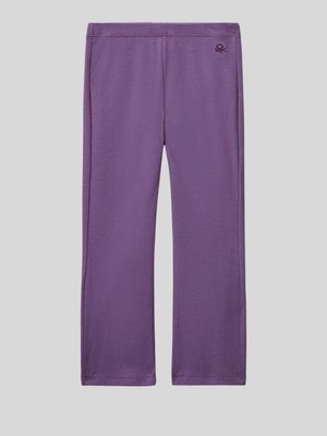 Benetton Kız Çocuk Ispanyol Paça Tayt 1-6 Yaş Mor