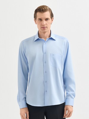 Karaca Erkek Regular Fıt Gömlek-Açık Mavi