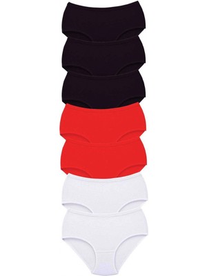 7 Adet Tutku Kadın Yüksek Bel Bato Kalın Lastik Külot S13