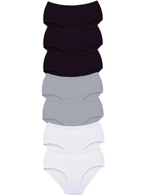 7 Adet Tutku Kadın Yüksek Bel Bato Kalın Lastik Külot S16