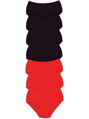 7 Adet Tutku Kadın Yüksek Bel Bato Kalın Lastik Külot S1