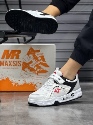 Maxsis Çocuk Spor Ayakkabı Kutulu Baskılı Cırtlı Kauçuklu