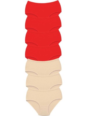 7 Adet Tutku Kadın Yüksek Bel Bato Kalın Lastik Külot S5