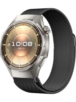 Huawei Watch Gt6 Pro 46MM Uyumlu Manyetik Milanese Loop Metal Kordon