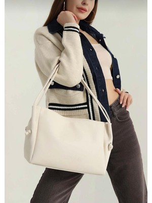 Megın Krem Omuz Çantası