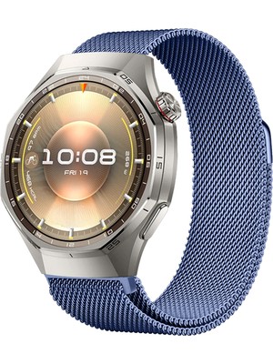 Huawei Watch Gt6 Pro 46MM Uyumlu Manyetik Milanese Loop Metal Kordon