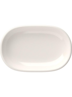 Tabak Evi Porselen Magnus Oval Kayık Tabak 18X11X2,50CM Tekli