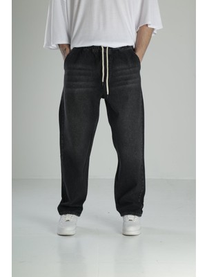 Cocopelli Erkek Siyah Kot Baggy Pantolon COC1983